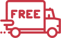 icon of a box truck with the word free on the side